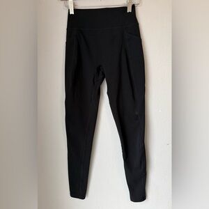 Alphalete Athletics Black Contour Seamed Leggings Womens Size XS Side Pockets